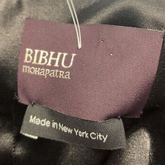 Bibhu Mohapatra Navy Polyester Long Sleeve Sheath Midi Dress sz XL - Picture 5 of 5